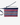 Navy patent leather strap. Dusty blue and red plaid interior