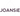 The JOANSIE brand logo in a dark purple color, featuring a small star accent above the letter 'i', set against a solid white background.
