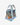 Heritage Mini Tote in Slate, grey woven blanket wool with blue and orange accents, canvas base and trim, plaid interior
