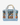 Heritage Cabas Mini Tote in Slate, grey woven blanket wool with blue and orange accents, canvas base and trim, plaid interior